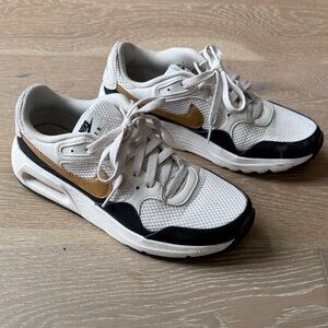 Nike Air Sneakers – Cream / Black / Gold – Women’s Size 7